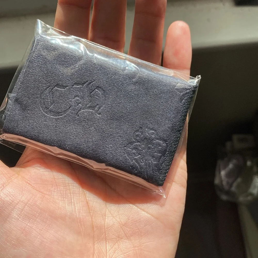 Black Chrome Hearts leather wallet
